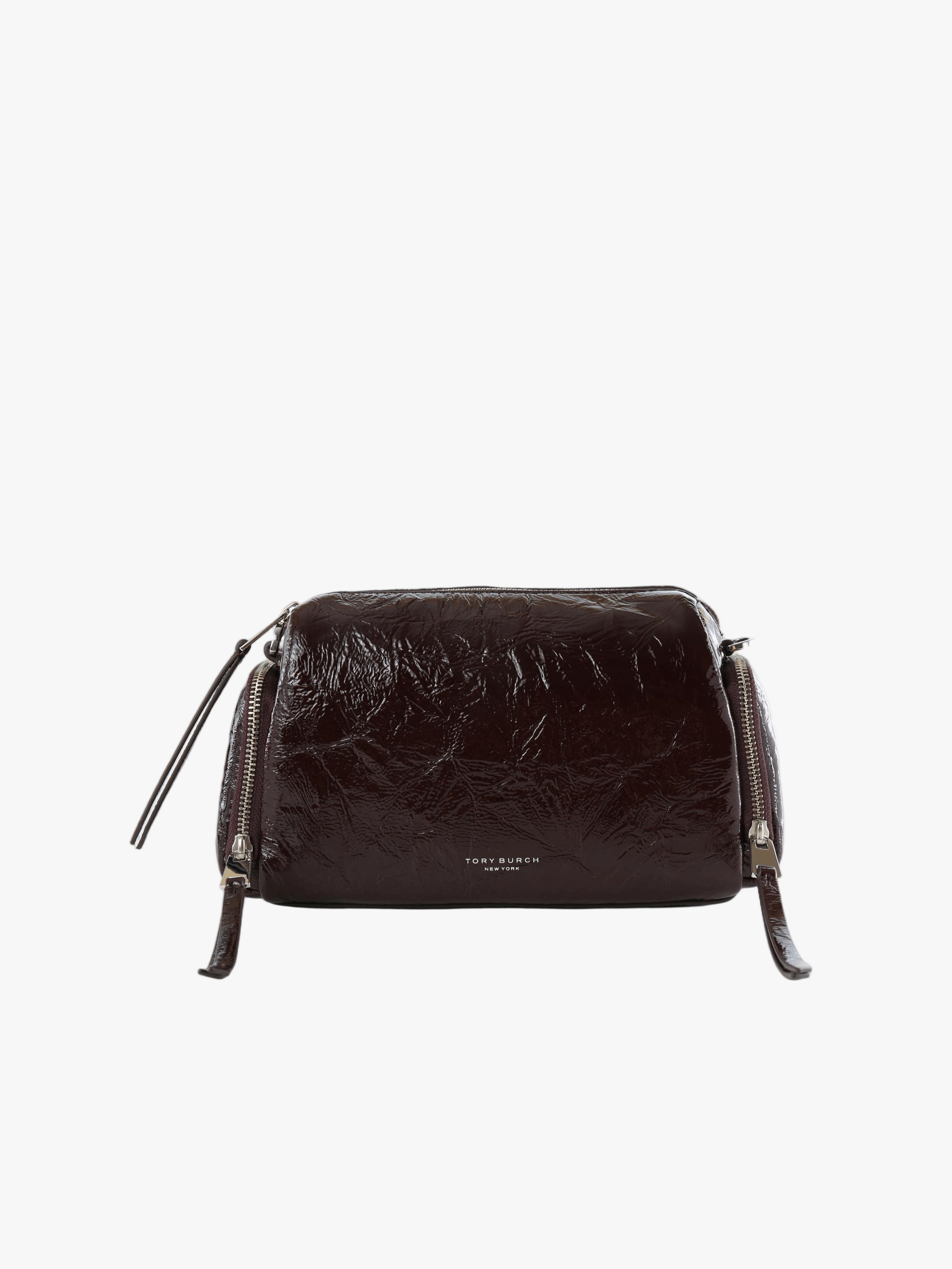 Burgundy bag, front view