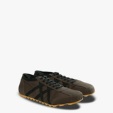 Brown sneakers, side view