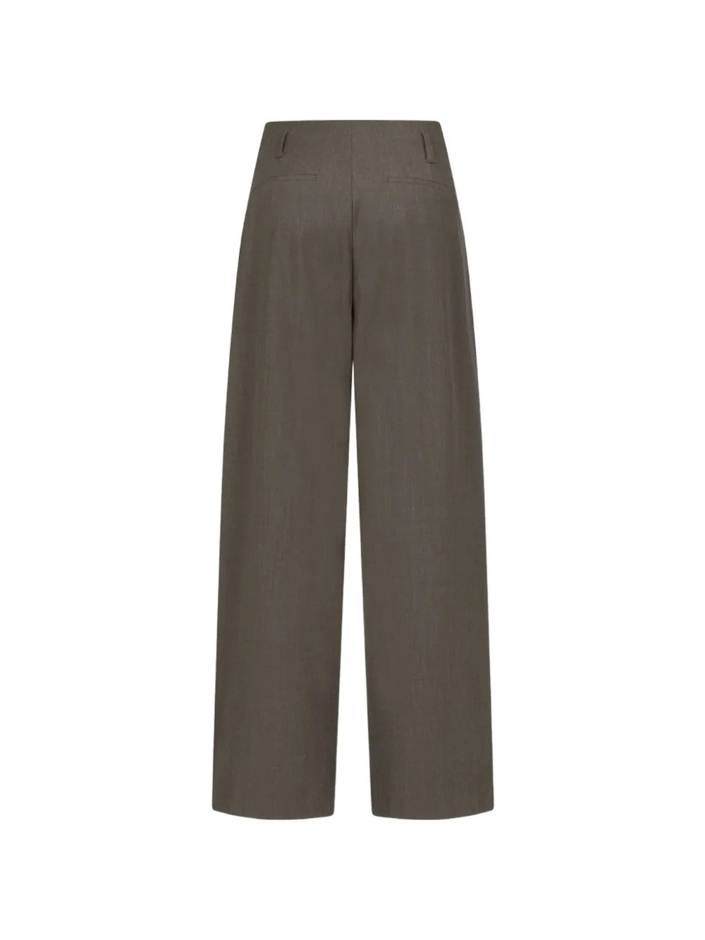 Brown pants, back view