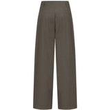 AMOMENTO - Women Straight Tuck Pants