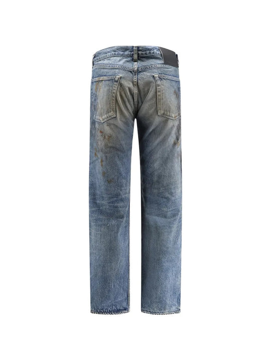 Blue jeans, back view