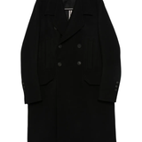 Black coat, front view