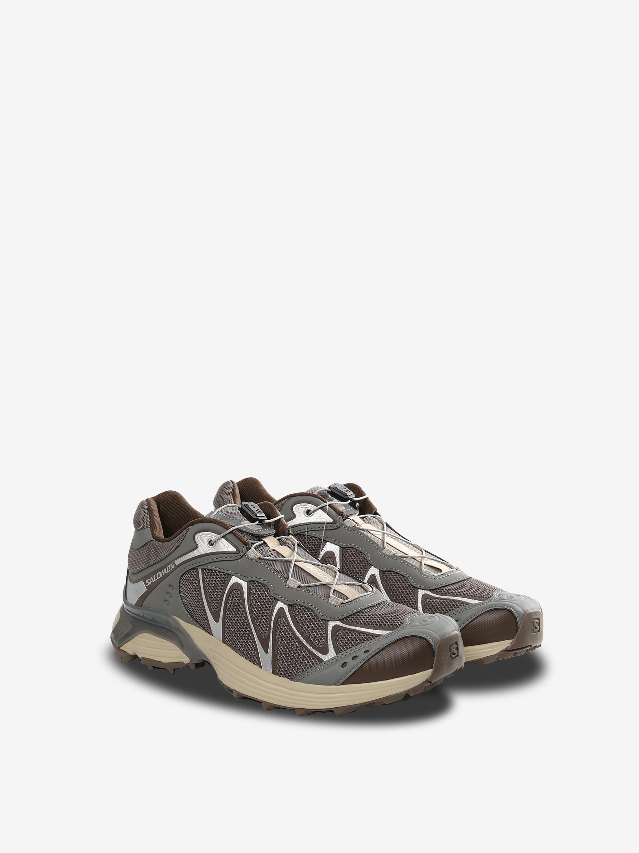 Grey sneakers,side view