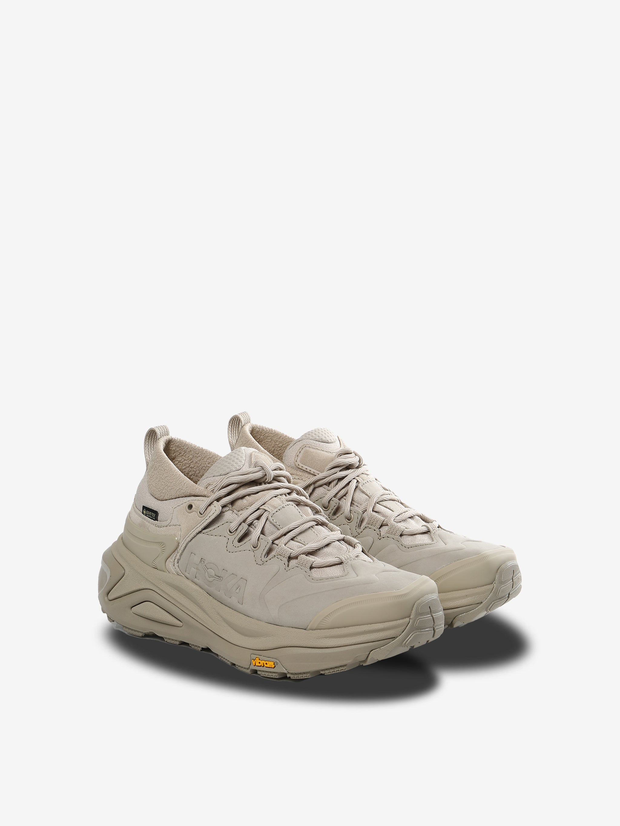 Tan sneakers,side view