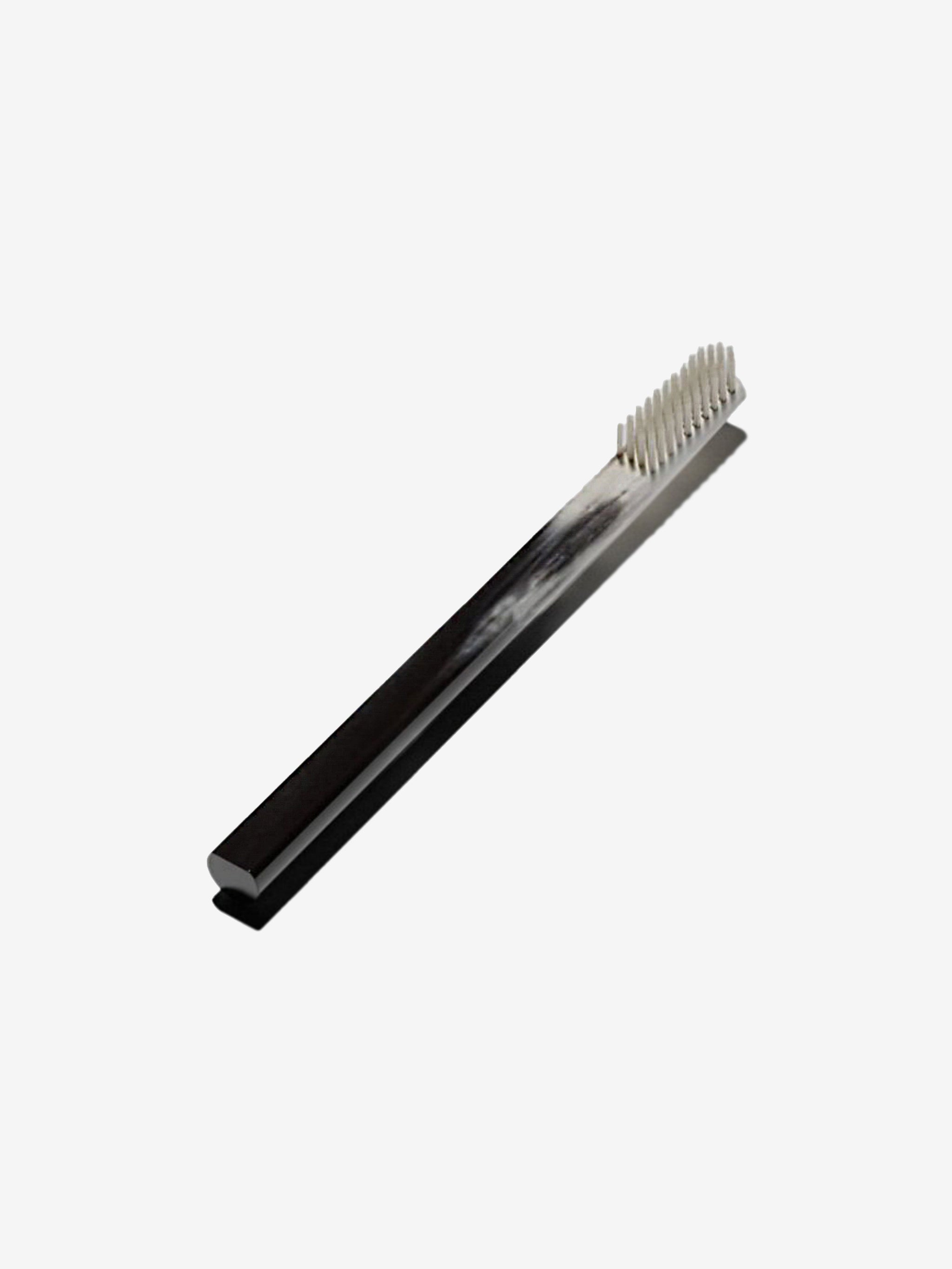 Black toothbrush, front view