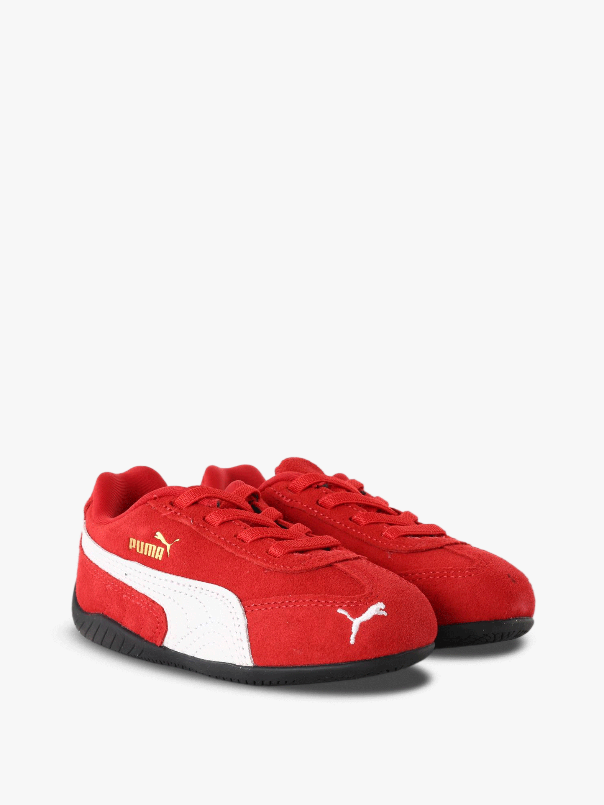 Red shoes, front view