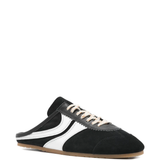 Black loafers-mules, side view