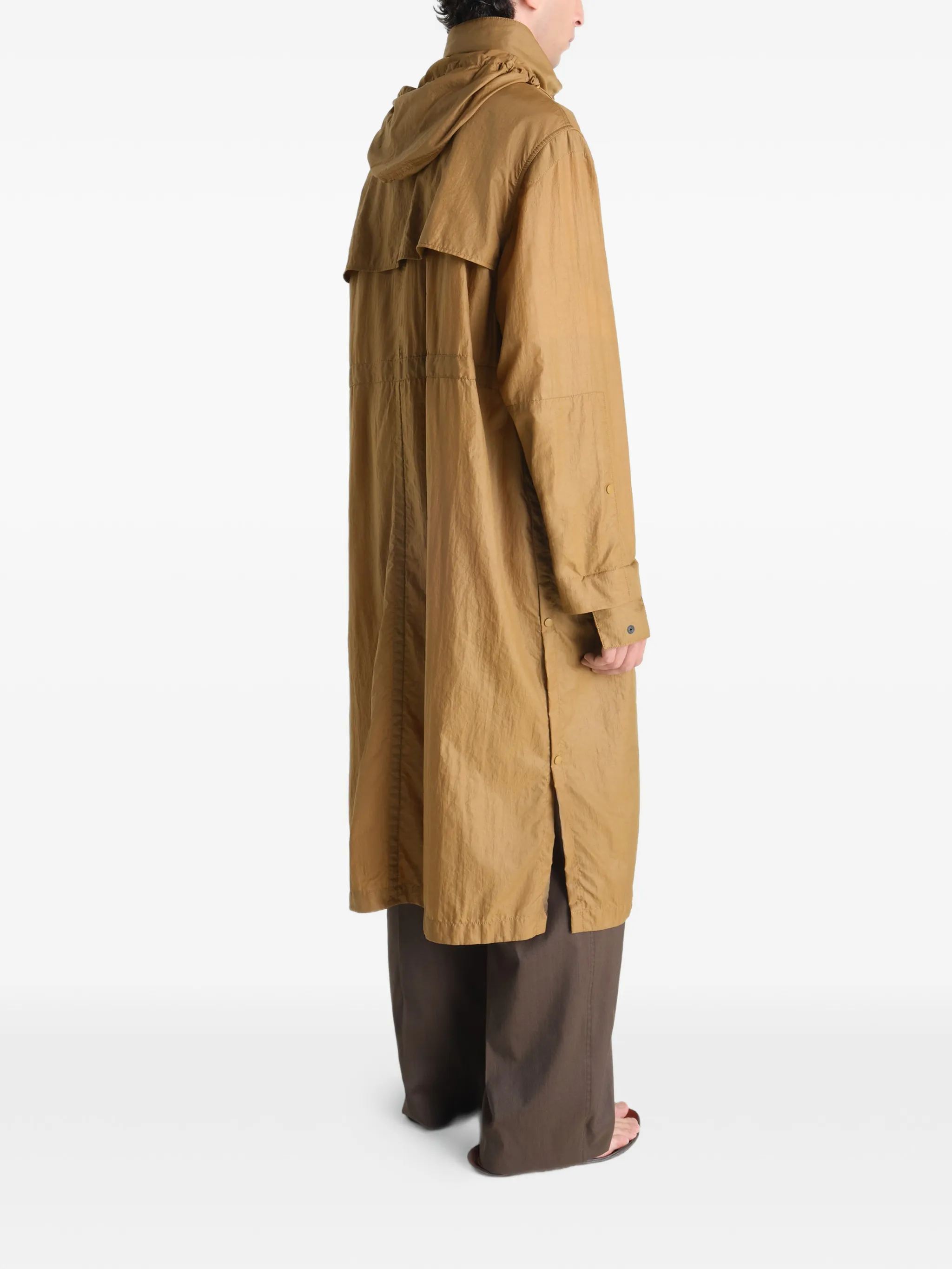 Brown jacket,full body view
