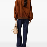 Brown jacket,full body view