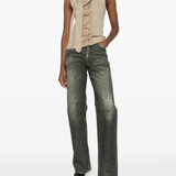 Tan top, full body view