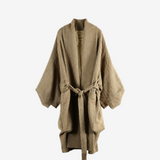 Tan jacket, front view