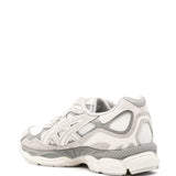 White sneakers, back view