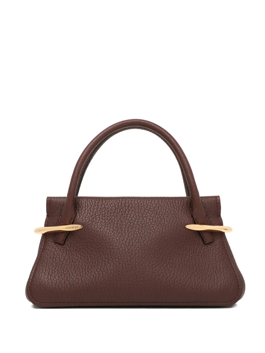 Brown handbag,back view