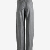 Grey pants worn by a person, showing the pant's fit