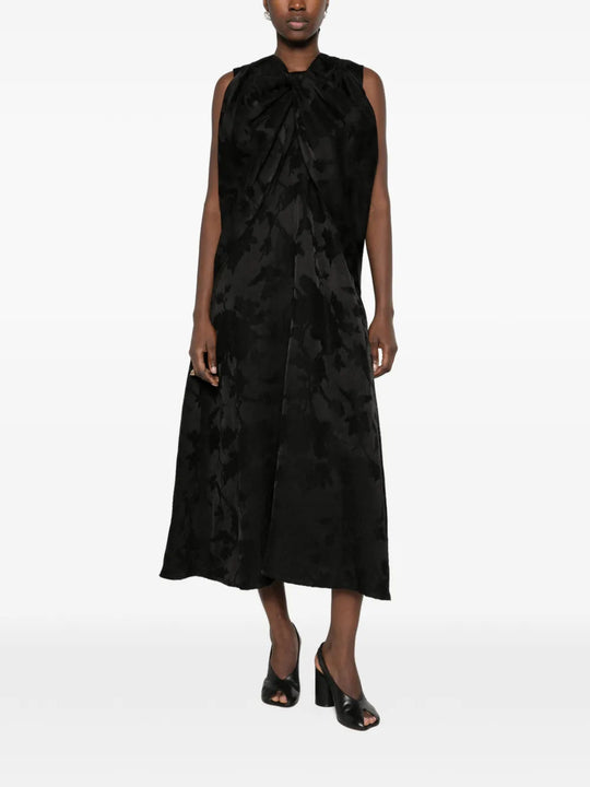 Black dress, full body view