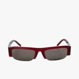 Burgundy eyewear, front view