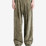 Green pants, front view