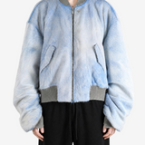 Blue jacket, full body view