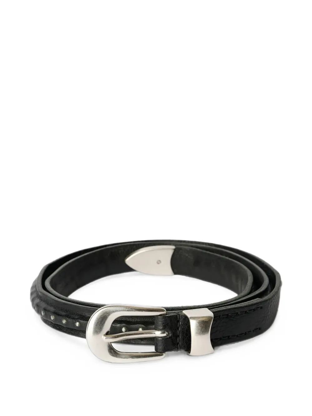 Black accessories, front view