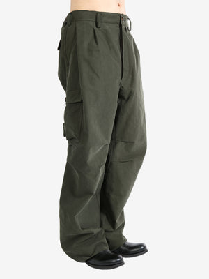 ZIGGY CHEN - Men Drop Crotch Cargo Pants