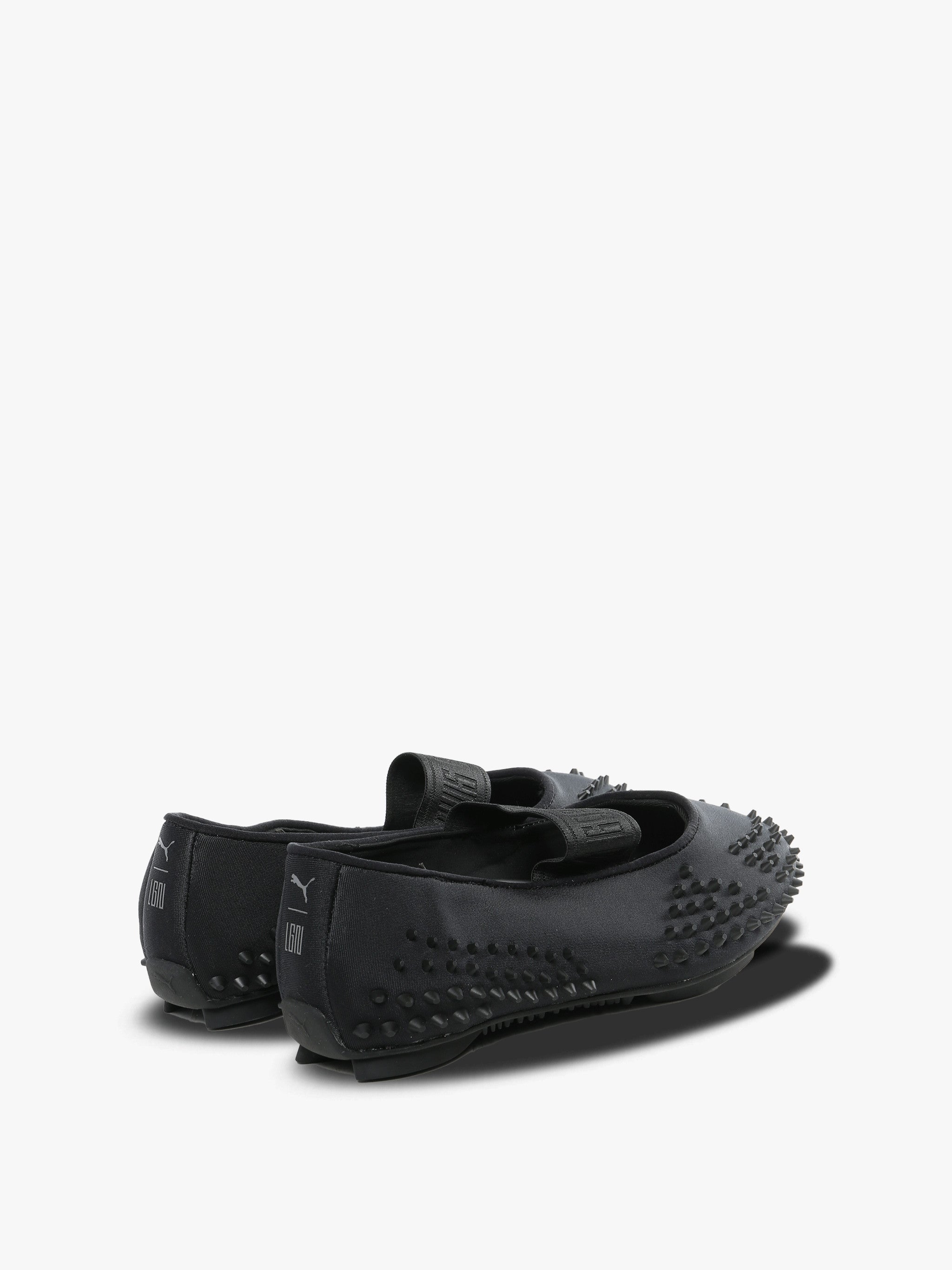 Black sneakers, back view