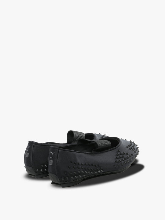 Black sneakers, back view