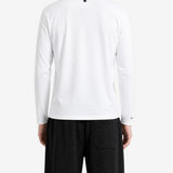 White hoodie, full body view