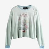 Blue t-shirt, front view