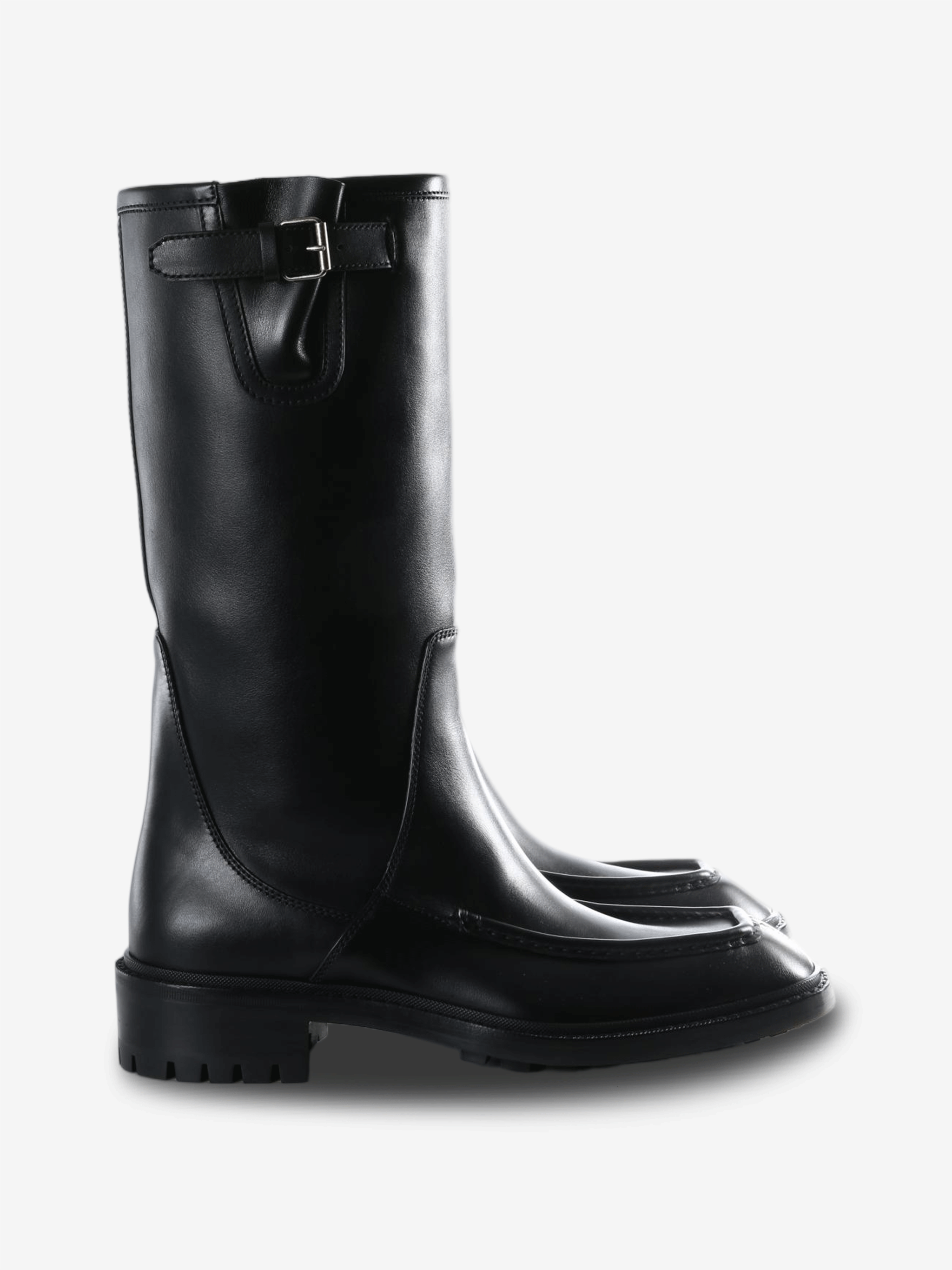 Black boots, side view