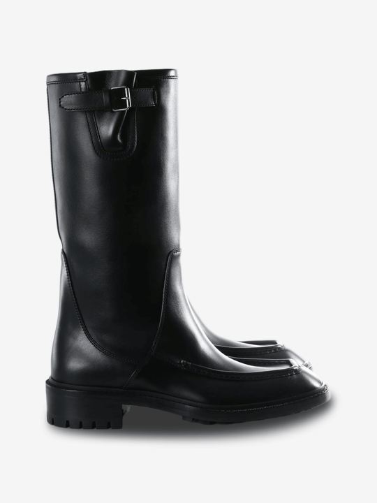 Black boots, side view