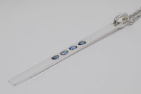 PARTS OF FOUR - Plate Necklace (1.6 CT, 4 Blue Sapphire Faceted Slab, Half, PA+SAF)