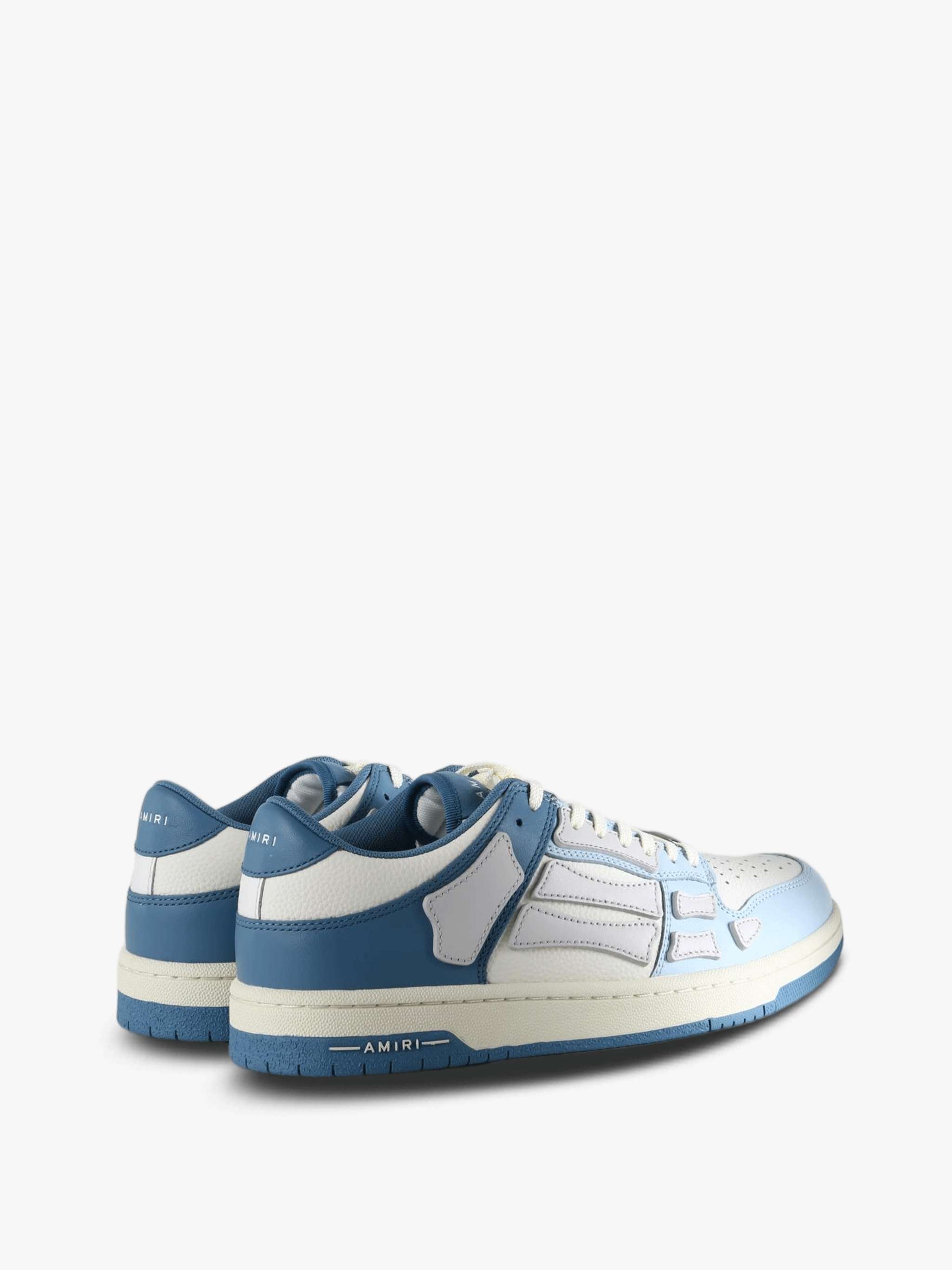 Blue shoes, back view