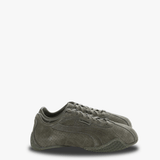 Brown sneaker, front view