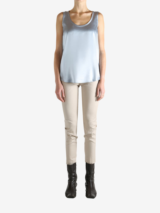 Grey t-shirts, full body view