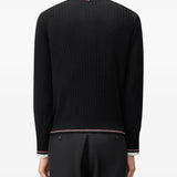 Black knitwear, front view