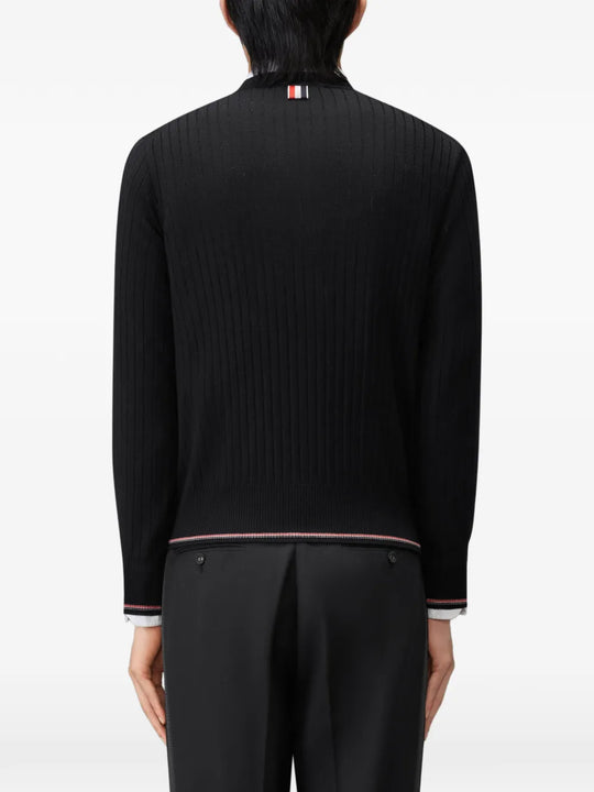 Black knitwear, front view