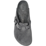 Black clog shoe,top view