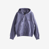 Purple hoodie, front view