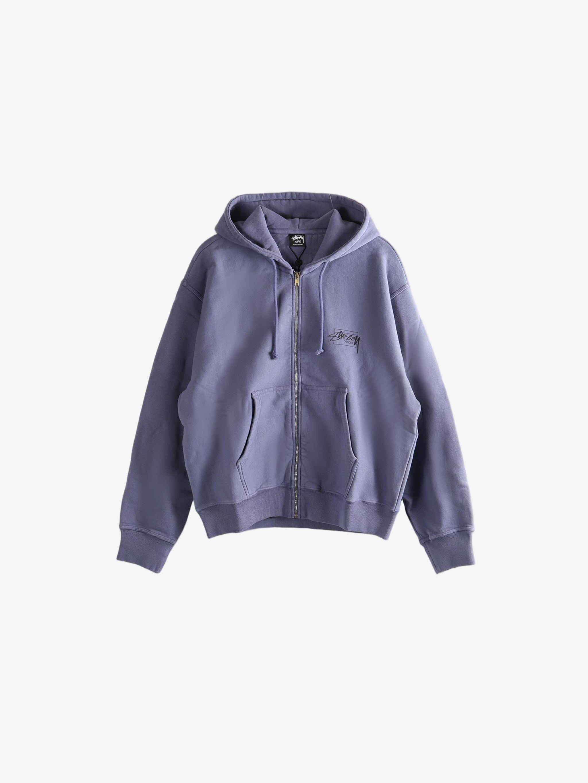 Purple hoodie, front view