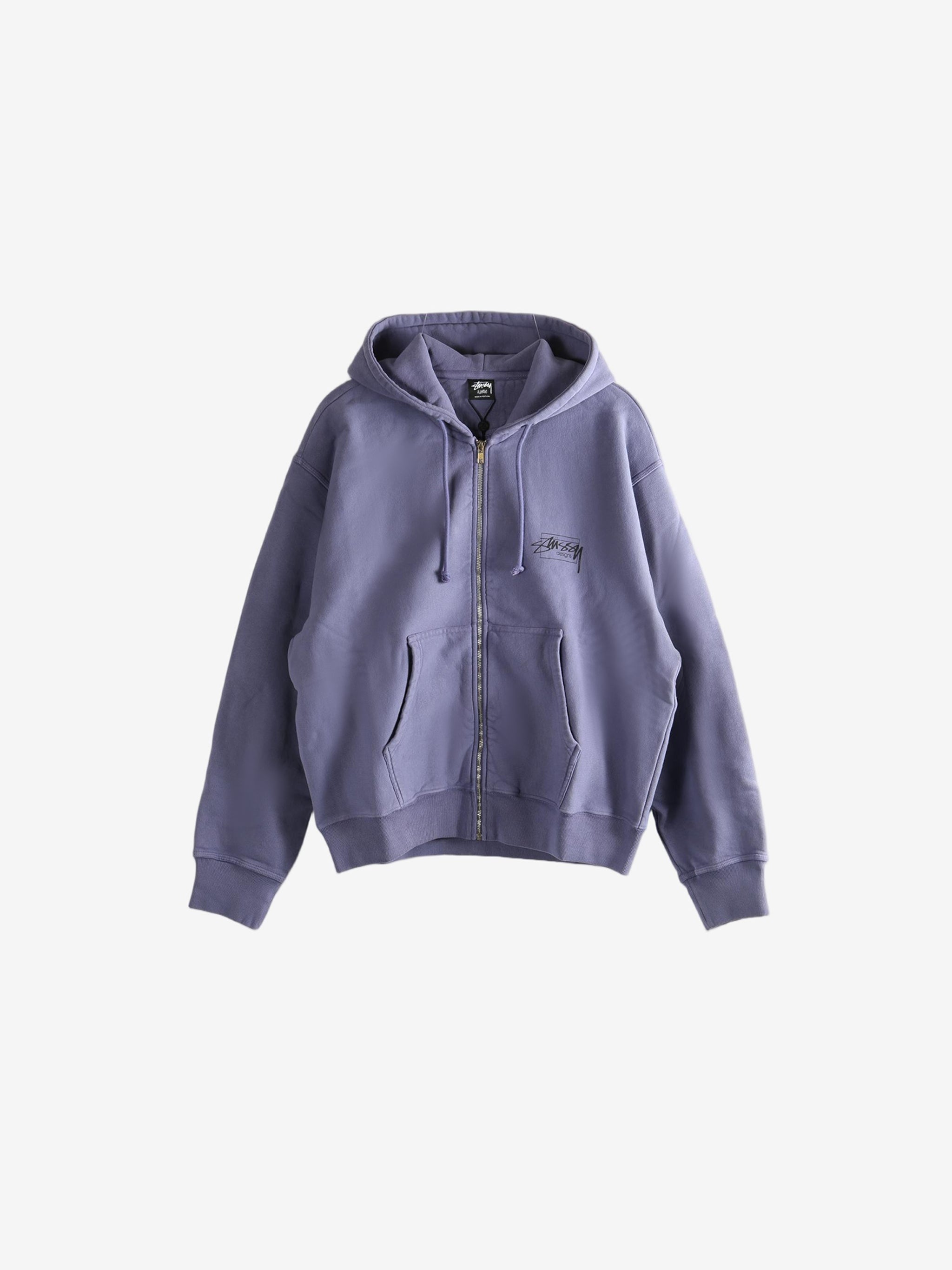 Purple hoodie, front view