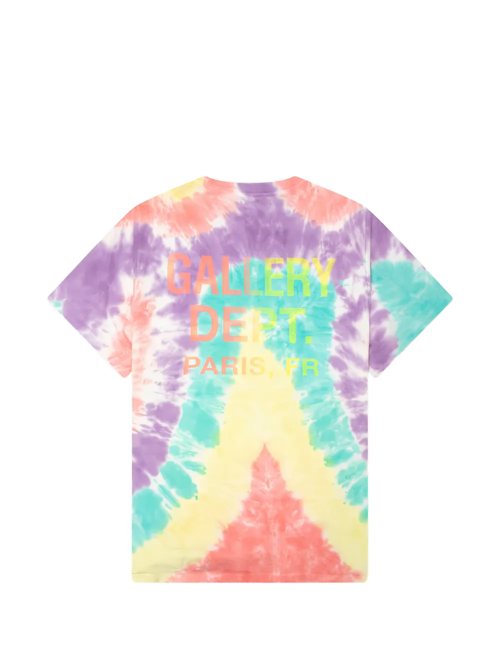 Tan t-shirt, back view