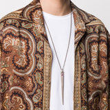 PARTS OF FOUR - Big Spike Necklace (0.5 CT, Single Ruby Slice, DA+RUB)