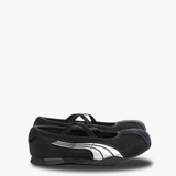 Black sneakers, front view