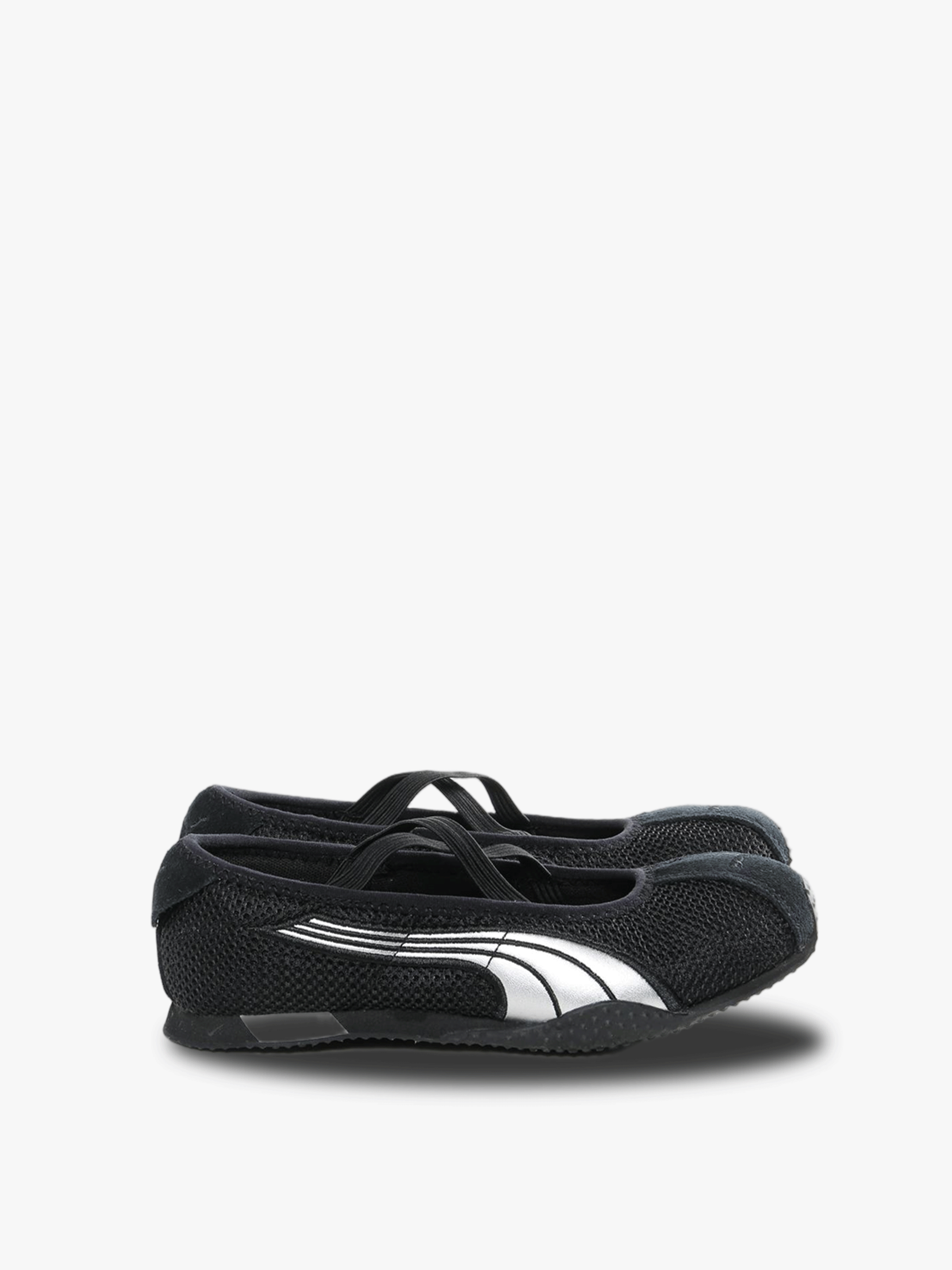 Black sneakers, front view