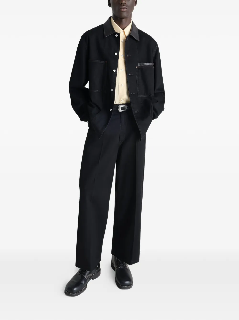 Black jacket, full body view