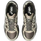 brown sneakers, top view