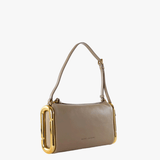 Tan bag, front view