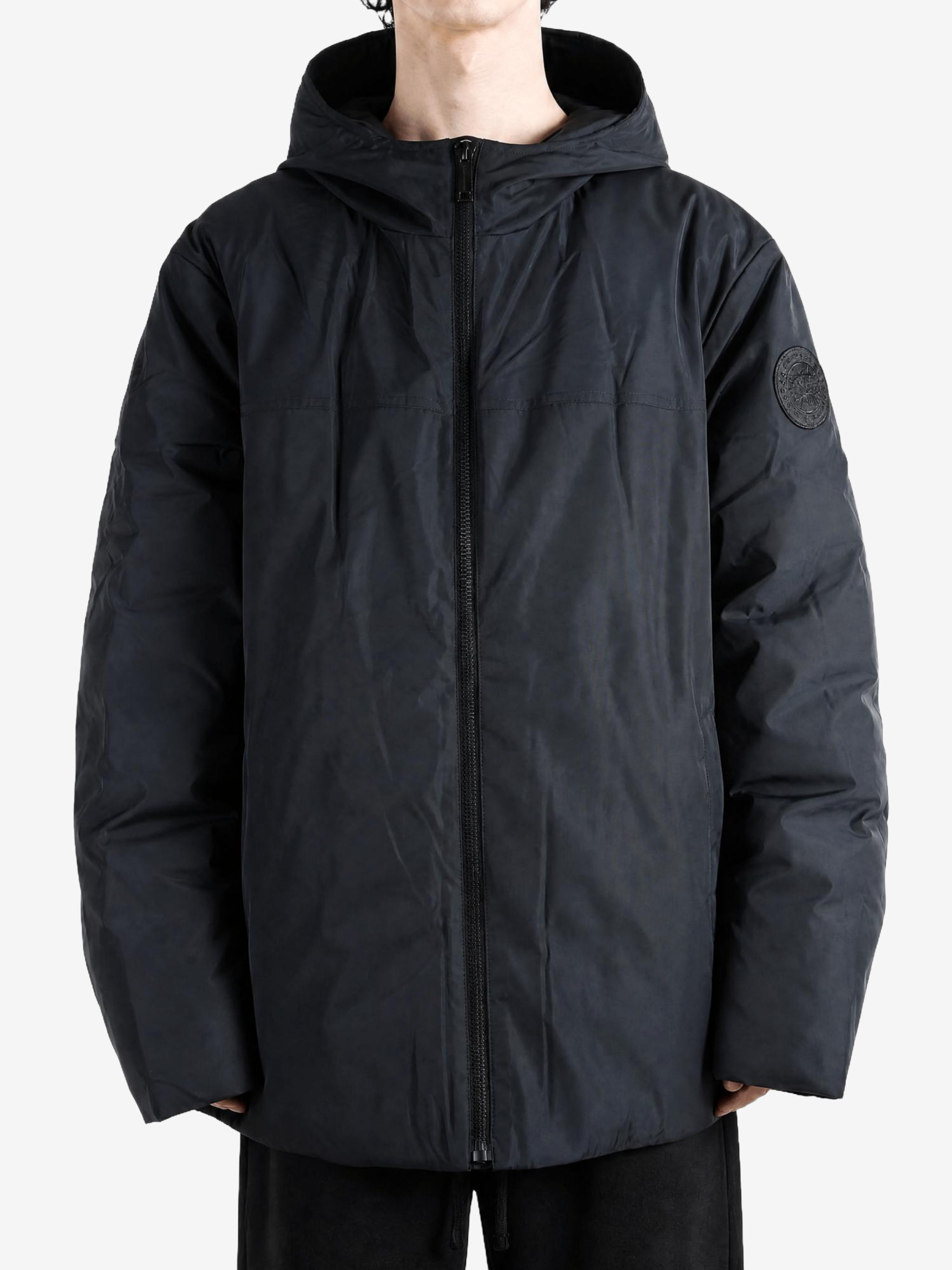 Black jacket, front view