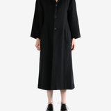 Black coat, full body view