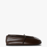 Brown shoes, side view